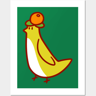 Yellow Orange Bird Posters and Art